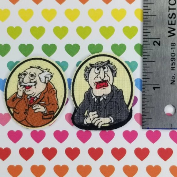 Waldorf and Statler Patches The Muppet Show Puppet Characters Iron On - Picture 3 of 5